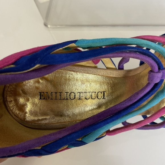 Emilio Pucci Wedges Sz 38 (Read Description) - Picture 7 of 14